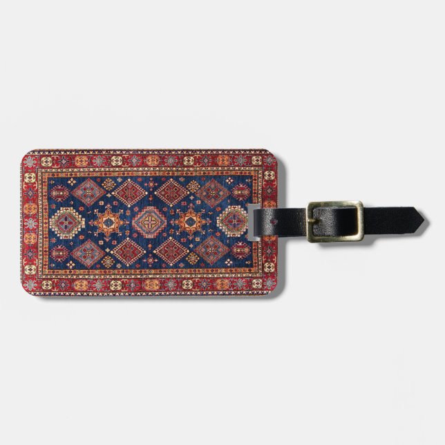 Oriental Persisk Turkisk Matta Mönster Bagagebricka (Horisontell Framsida)