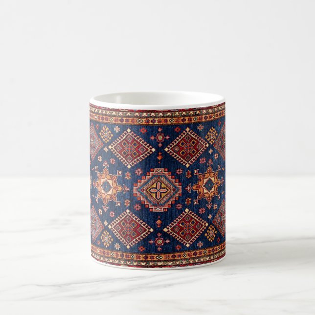Oriental Persisk Turkisk Matta Mönster Kaffemugg (Center)