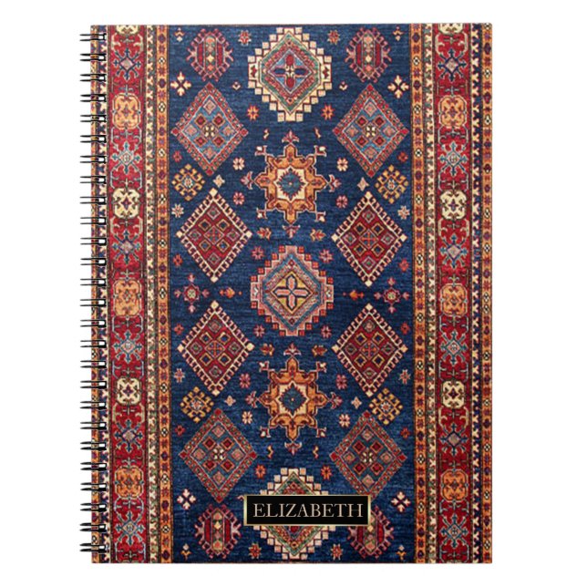 Oriental Persisk Turkisk Mattmönster, Ram Anteckningsbok (Framsidan)