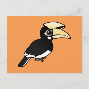 Oriental Pied Hornbill Vykort