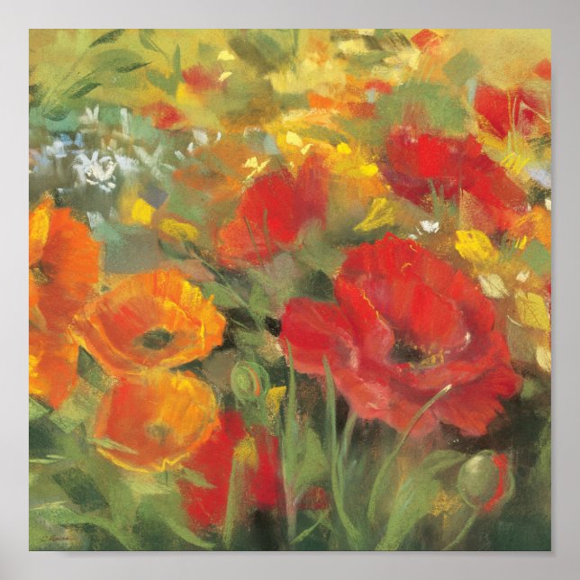 Oriental Poppy Fält Poster (Framsidan)