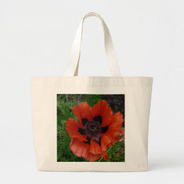 Oriental poppy jumbo tygkasse