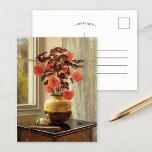 Oriental Poppy och Coleus | Jessica Hayllar Vykort<br><div class="desc">Oriental Poppy och Coleus i Cloisonné Vas av den brittiske konstnären och målaren Jessica Hayllar. Den bra konstmålningen skildrar fortfarande ett insida-liv med en vacker blommigt arrangemang i vas. Använda verktygen för att lägga till anpassningsbar eller anpassa bilden.</div>