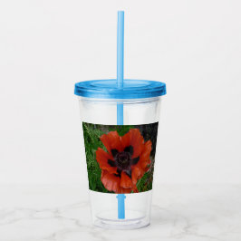 Oriental poppy take away mugg