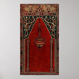 Oriental Prayer Matta design - moskémotiv Poster