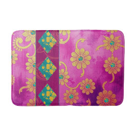 ORIENTAL Rosa Turcos Blommigt - Bath Mat Matta