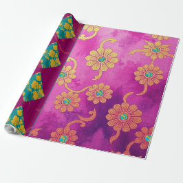 ORIENTAL Rosa Turcos - Omslagning Papper Presentpapper