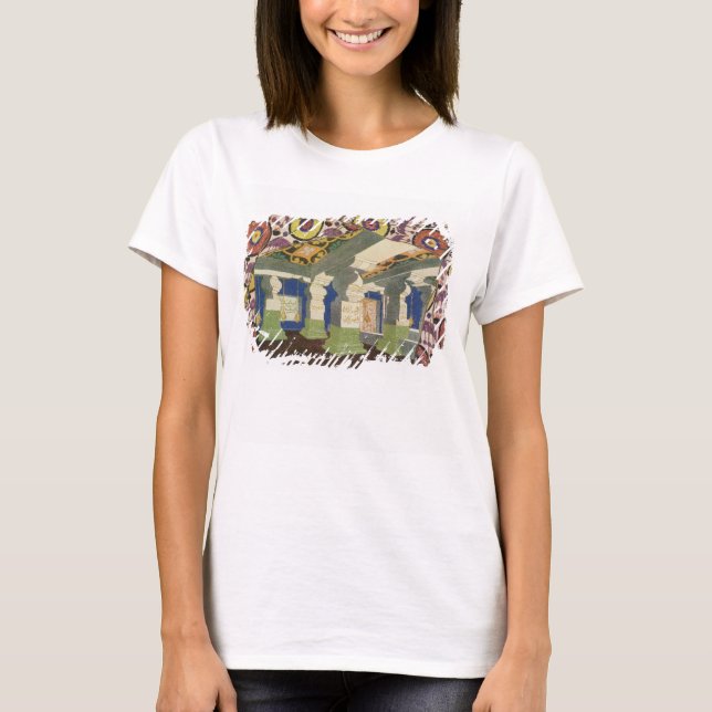 Oriental Scenery Design (färg litho) 2 Tee (Framsida)