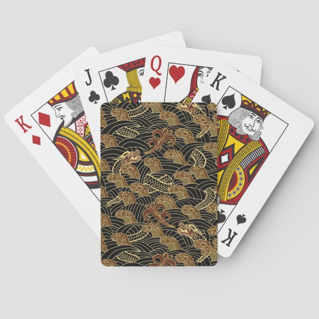Oriental Sea Dragon Mönster Spel Kort (Baksidan)