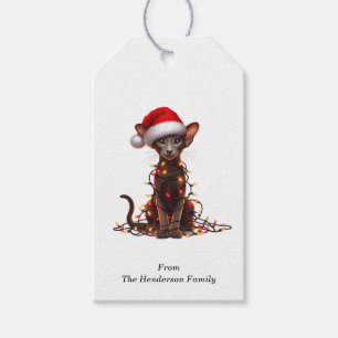 Oriental Shorthair Cat Gift-Märkre Presentetikett
