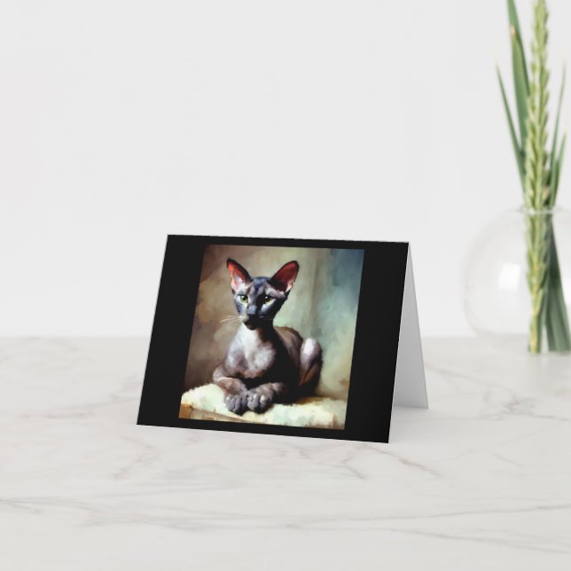 Oriental Shorthair Cat Kort (Framsida)