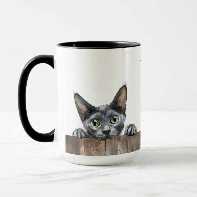 Oriental Shorthair Cat Mugg (Vänster)