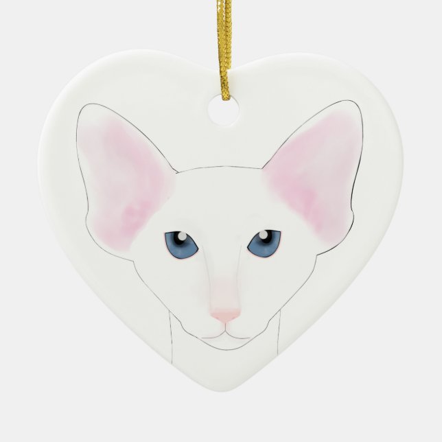 Oriental Shorthair Cat Ornament (Framsidan)