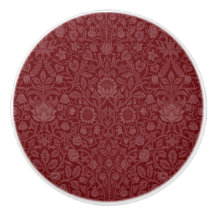 Oriental stil blommigt design i mörk red
