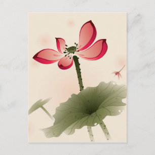Oriental stil Lotus Vykort