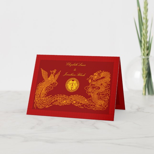 Oriental Tradiental bröllop Inbjudan (Framsida)