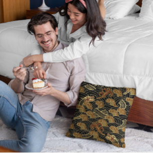 Oriental Traditional Gömt Dragon Art Kudde