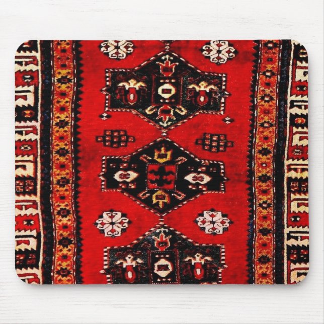 Oriental tribal carpet-mönster musmatta (Framsidan)