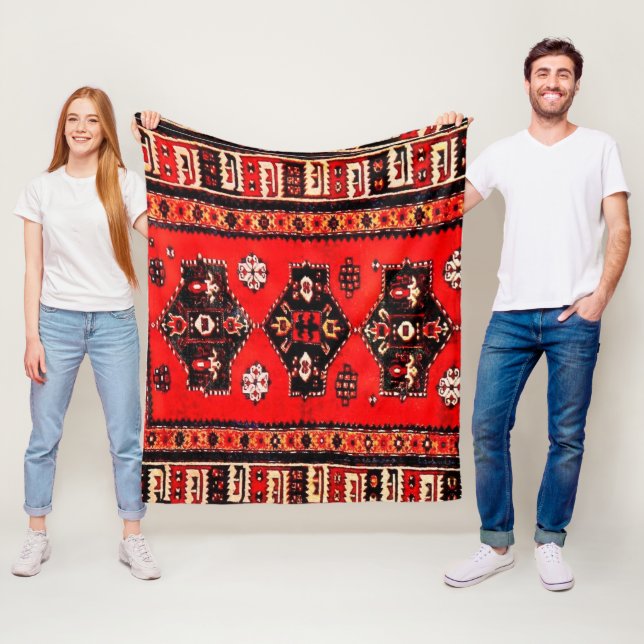 Oriental Tribal mönster Fleecefilt (På plats)