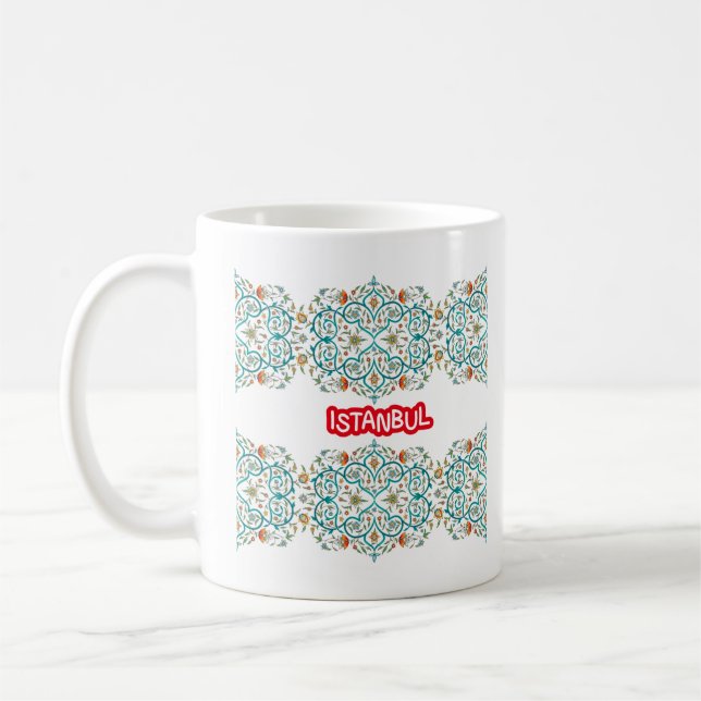 Oriental Turkental Mönster Istanbul Kaffemugg (Vänster)