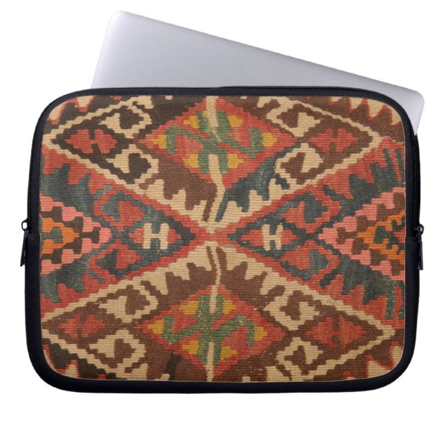 Oriental Turkisk Kilim Matta Laptop Fodral (Framsidan)