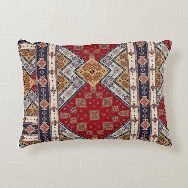 Oriental Turkiska Mönster Pillow Prydnadskudde (Framsidan)