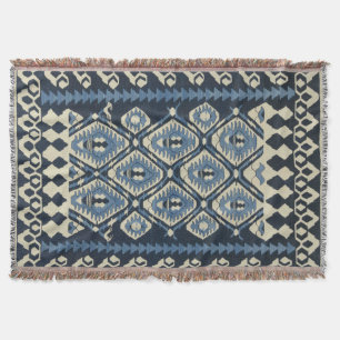 Oriental Tursian Persian Carpet Blue Filt