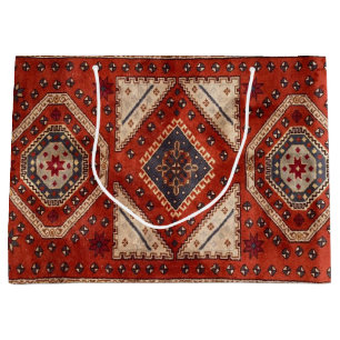 Oriental Tursian Persian Carpet Red
