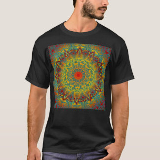 Oriental Watercolor Flower Mandala T Shirt