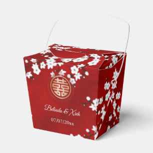 Orientala blommor kinesiskt bröllop presentaskar