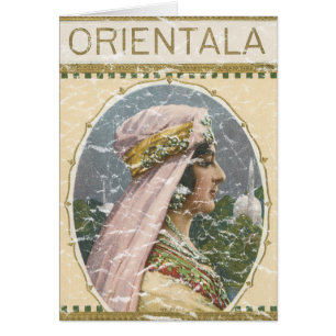 Orientala - nödlidande hälsningskort