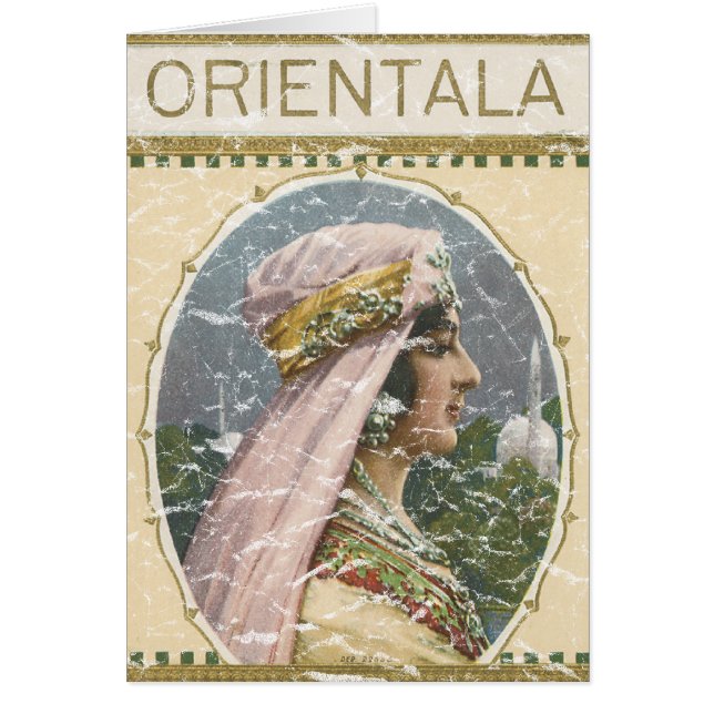 Orientala - nödlidande hälsningskort (Framsidan)