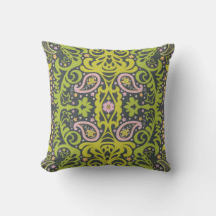 Orientalbliss: Blommönstret Paisley Kudde