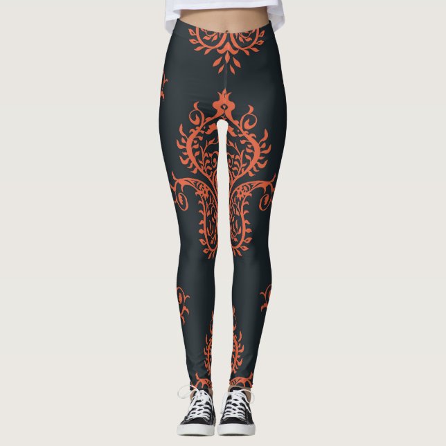 Orientaldamm: Medelhavets vintage mönster. Leggings (Framsida)