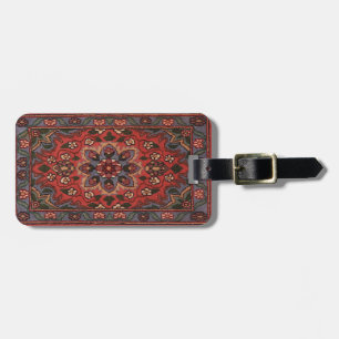Orientalisk Antik Persisk Turkisk Blommig Matta Bagagebricka