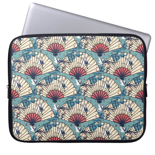 Orientalisk fantasi laptop sleeve (Framsidan)