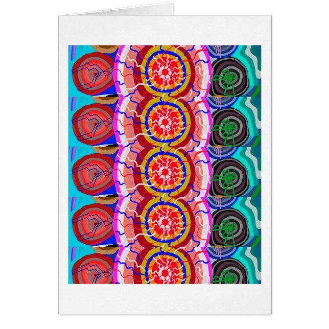 ORIENTALISK indisk tempelkonst: Energi för SOL Hälsningskort (Framsidan)