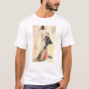 Orientalisk japansk Geishakonst för kall klassike T Shirt