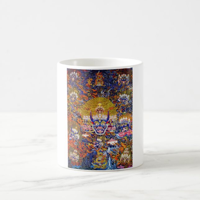 Orientalisk konst för tatuering för Yamantaka Kaffemugg (Center)