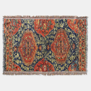 Orientalisk matta i blue&orange filt