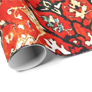 Orientalisk matta i blue&orange presentpapper