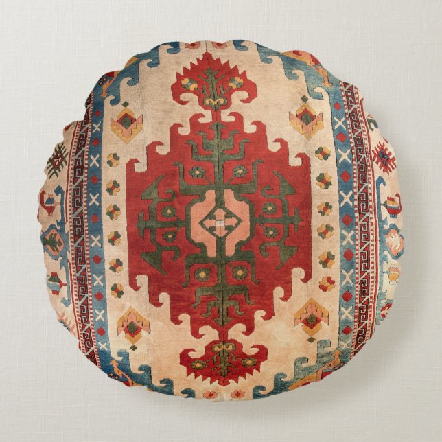 Orientalisk matta rund kudde (Framsidan)