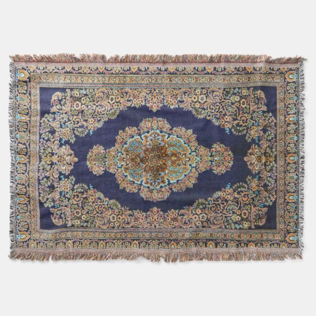 Orientalisk Matta Runtill Killim Filt (Framsidan)