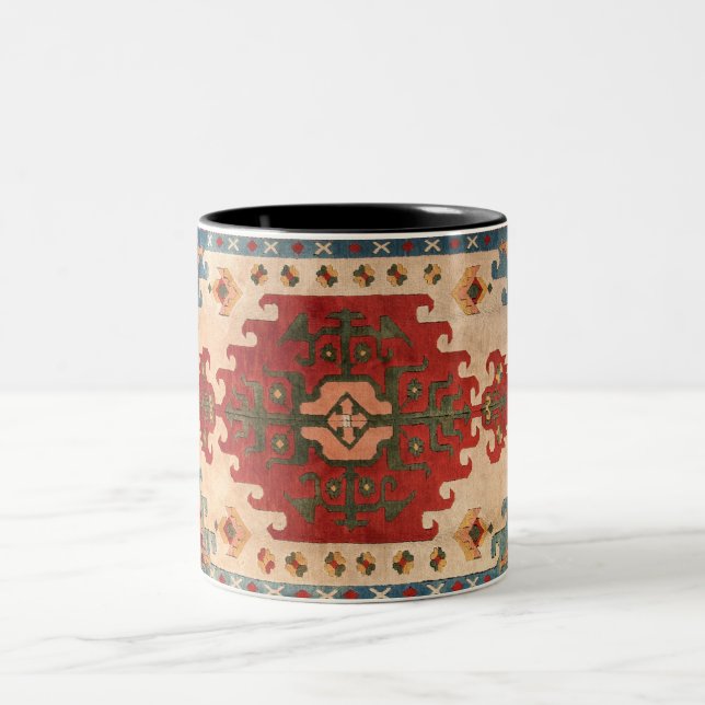 Orientalisk matta Två-Tonad mugg (Center)