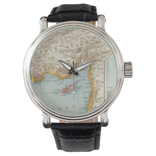 Orientalisk medelhavs- karta armbandsur