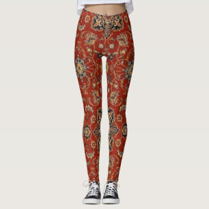 Orientalisk persisk mattadamasker för vintage leggings