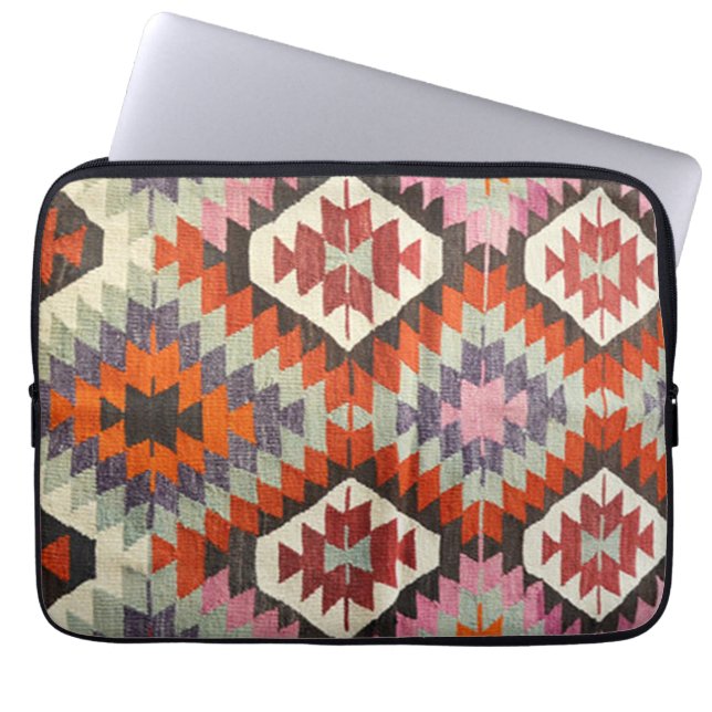 Orientalisk persisk turkisk Kilim matta Laptop Fodral (Framsidan)