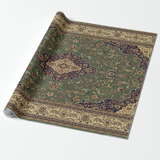 Orientalisk persisk turkisk matta presentpapper (Utrullad)