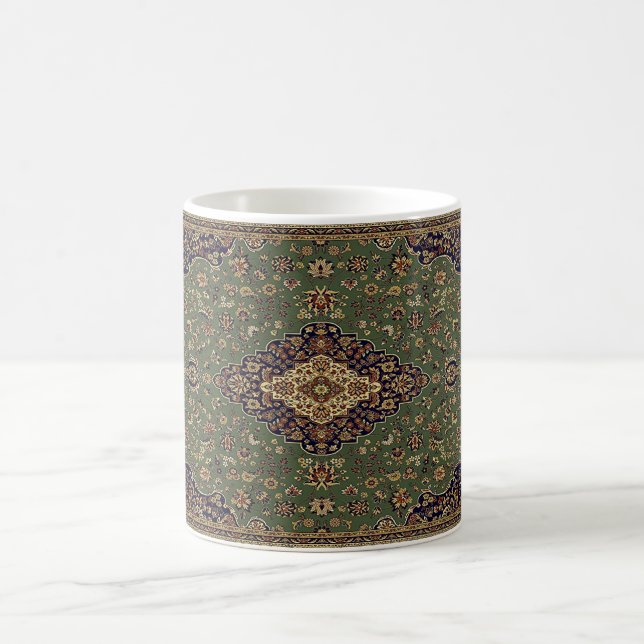 Orientalisk Persisk Turkisk Mönster Matta Kaffemugg (Center)