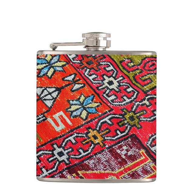 Orientalisk persisk, turkiskt mönster, matta fickplunta (Framsidan)